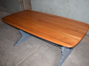 Painted Ercol Plank Table and Chairs