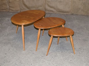 Ercol Pebble Nest of Tables