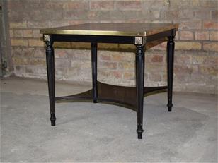 French Ebonised Side Table 