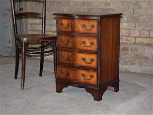 Georgian Style Serpentine Chest of Drawers