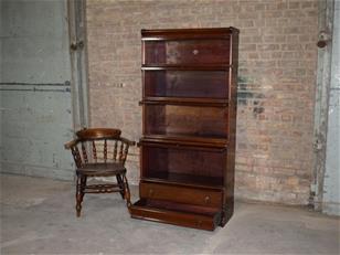 Mahogany Globe Wernicke Sectional Bookcase ZX2337