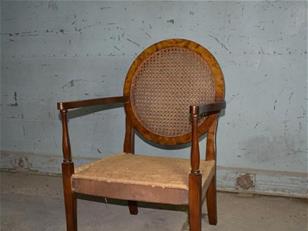 Art Deco Walnut Berger Chair for Upholstery 