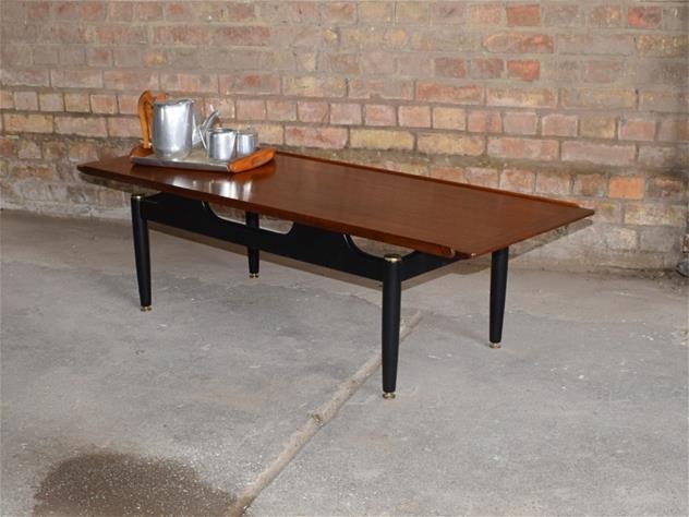 G Plan Tola and Black ‘Librenza’ Coffee Table
