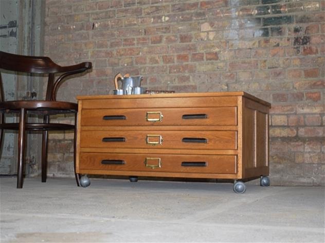 Oak Plan Chest Coffee Table